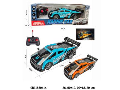 五通透光车壳遥控车 车身4*AA不包电 遥控器2*AA不包电 27频率 2色混装_OBL1870414