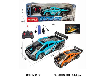 五通透光车壳遥控车 配USB线 车身3.7V锂电池包电 遥控器2*AA不包电 27频率 2色混装_OBL1870416