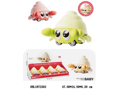 萌趣双回力螃蟹 3色混装 12只装1展示盒_OBL1872363