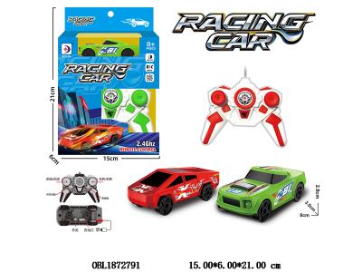 迷你遥控车 车身3.7V锂电池包电 遥控器2*AA不包电 2.4G频率 2色混装_OBL1872791