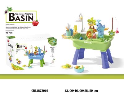 电动趣味钓鱼/洗手盆套装 可出水 4*AA不包电_OBL1873019