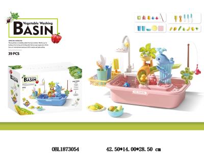 电动戏水钓鱼/洗手盆套装 4*AA不包电_OBL1873054