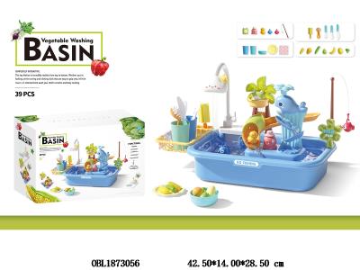 电动戏水钓鱼/洗手盆套装 4*AA不包电_OBL1873056