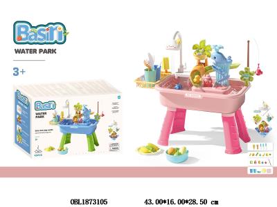 电动戏水钓鱼/洗手盆套装 4*AA不包电_OBL1873105