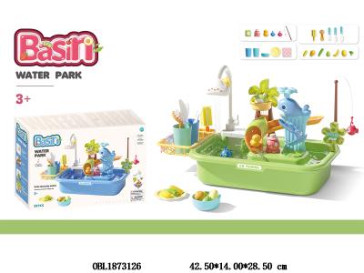 电动戏水钓鱼/洗手盆套装 4*AA不包电_OBL1873126