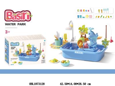 电动戏水钓鱼/洗手盆套装 4*AA不包电_OBL1873128