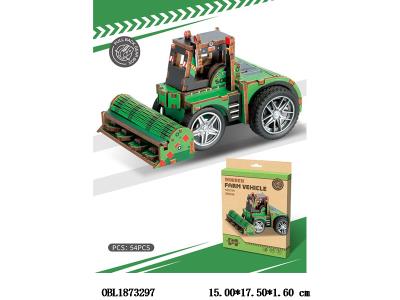 3D木质拼装车 54PCS_OBL1873297