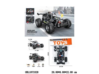 回力越野警车套装 带声光 3*AG13包电 4色混装_OBL1873328