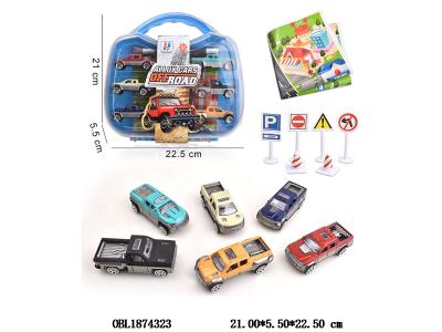 6只装合金滑行车手提盒套装_OBL1874323