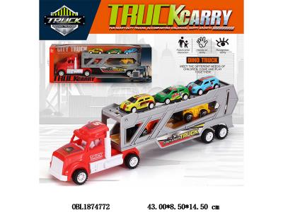 惯性美式拖头车 载5只滑行车_OBL1874772