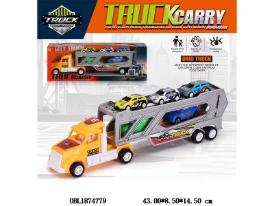 惯性美式拖头车 载5只滑行车_OBL1874779