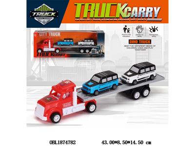 惯性美式拖头车 载2只滑行车_OBL1874782