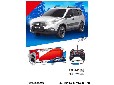 俄文1:12遥控车带灯光配USB线 车身3.7V锂电池包电 遥控器2*AA不包电 27频率_OBL1874797