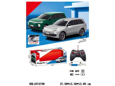 俄文1:12遥控车带灯光配USB线 车身3.7V锂电池包电 遥控器2*AA不包电 2色混装 27频率_OBL1874798