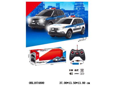 俄文1:12遥控车带灯光配USB线 车身3.7V锂电池包电 遥控器2*AA不包电 2色混装 27频率_OBL1874800