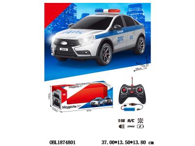 俄文1:12遥控车带灯光配USB线 车身3.7V锂电池包电 遥控器2*AA不包电 27频率_OBL1874801