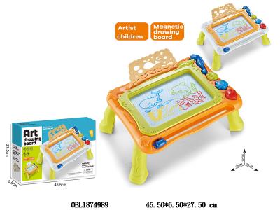 立式彩色磁性写字板 黄色/白色_OBL1874989