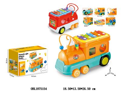 多功能益智敲琴车 2色混装_OBL1875154