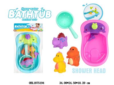 浴盆搪胶洗澡套装 按压出水 2色混装_OBL1875194