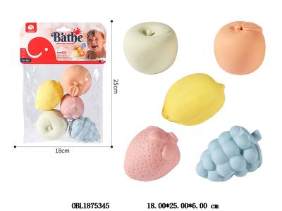 麦秆料搪胶水果套装_OBL1875345