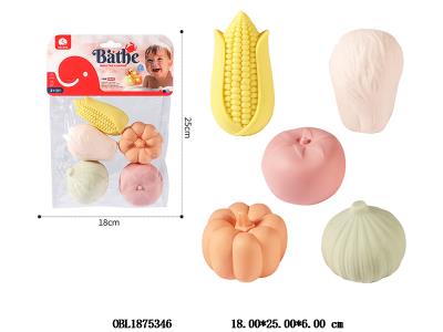 麦秆料搪胶蔬菜套装_OBL1875346