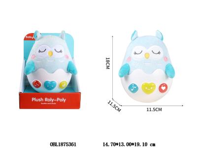 声光安抚猫头鹰不倒翁 2*AAA不包电_OBL1875361