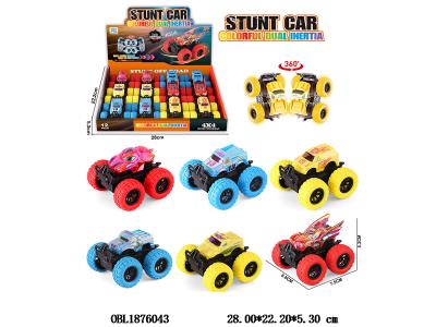 双惯性越野车 6款3色混装 12只装一展示盒_OBL1876043