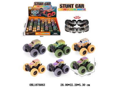 双惯性越野车 2款3色混装 12只装一展示盒_OBL1876063