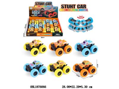 双惯性越野车 2款3色混装 12只装一展示盒_OBL1876066