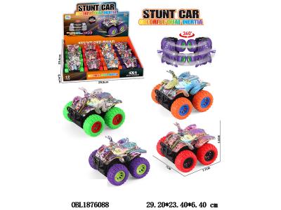 双惯性越野沙滩摩托车 4色混装 12只装一展示盒_OBL1876088