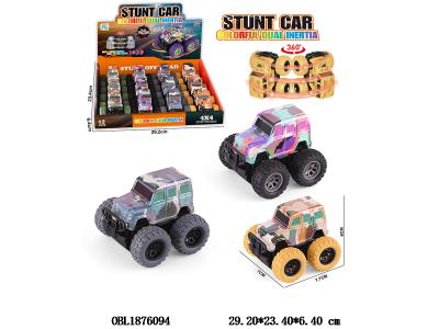双惯性越野车 4色混装 12只装一展示盒_OBL1876094