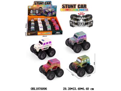 双惯性越野车 4色混装 12只装一展示盒_OBL1876096