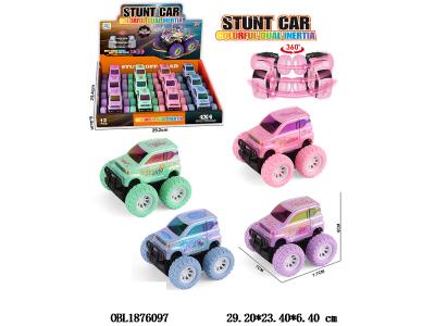 双惯性越野车 4色混装 12只装一展示盒_OBL1876097