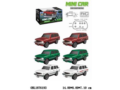 迷你遥控合金车配USB线 车身3.7V锂电池包电 遥控器CR2032包电_OBL1876193