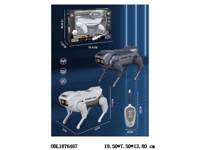 遥控机器狗 狗身3*AA不包电 遥控器2*AG13包电_OBL1876467