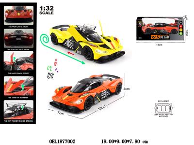 1:32 铸锌合金回力车 带灯光音乐 可开门 3*AG13包电 2色混装_OBL1877002