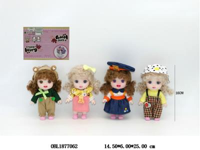 6寸实身活动关节仿真眼芭芘 四款混装_OBL1877062