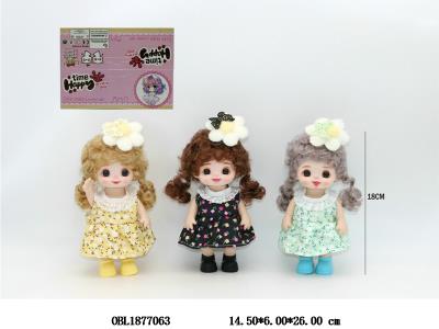 7寸实身活动关节仿真眼芭芘 三款混装_OBL1877063