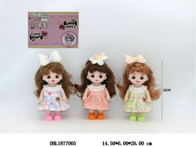 7寸实身活动关节仿真眼芭芘 三款混装_OBL1877065