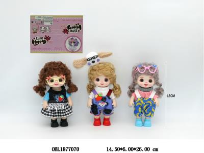 7寸实身活动关节仿真眼芭芘 三款混装_OBL1877070