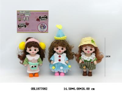 7寸实身活动关节仿真眼芭芘 三款混装_OBL1877082