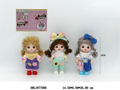 7寸实身活动关节仿真眼芭芘 三款混装_OBL1877086