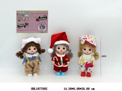 7寸实身活动关节仿真眼芭芘 三款混装_OBL1877092