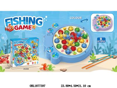 电动钓八爪鱼套装带音乐 2*AA不包电_OBL1877397