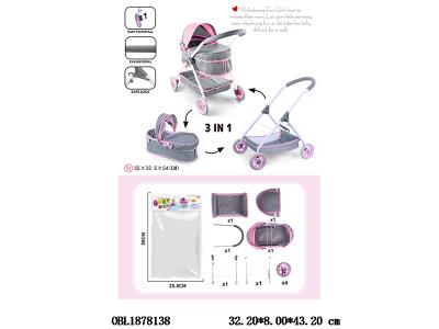 3合1公仔自装EVA轮铁制推车_OBL1878138