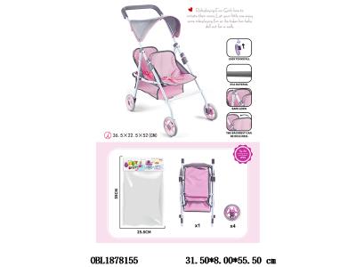 公仔自装EVA轮双座铁制推车_OBL1878155