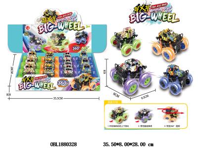 惯性越野车 4款4色混装 12只装一展示盒_OBL1880328