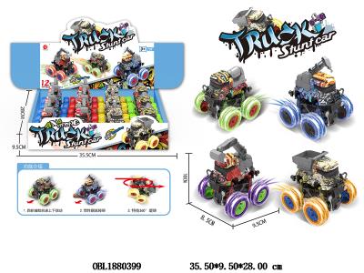 惯性工程特技车 4款4色混装 12只装一展示盒_OBL1880399