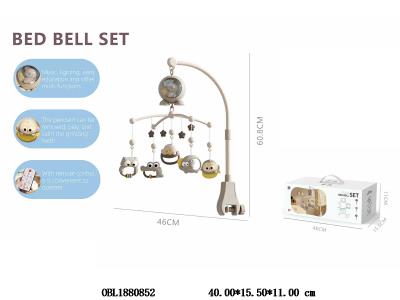 婴儿遥控床头铃带灯光音乐 3*AAA无包电 遥控器1*CR2025包电_OBL1880852