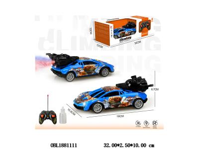 五通遥控车 带灯光喷雾 车身3*AA不包电 遥控器2*AA不包电 2.4G频率 2色混装_OBL1881111